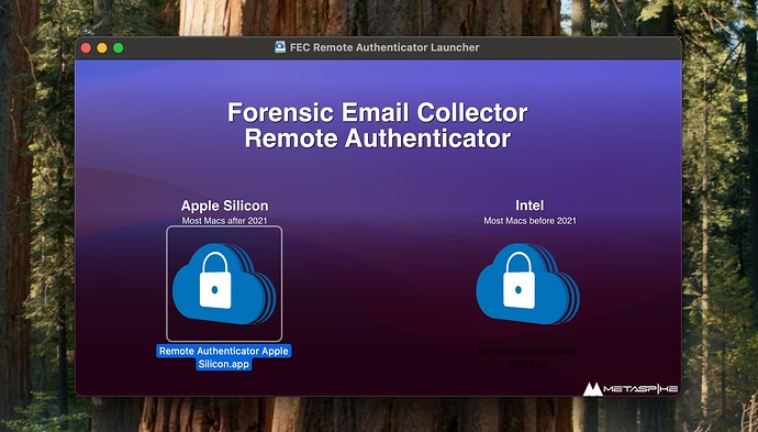 FEC Remote Authenticator Launcher