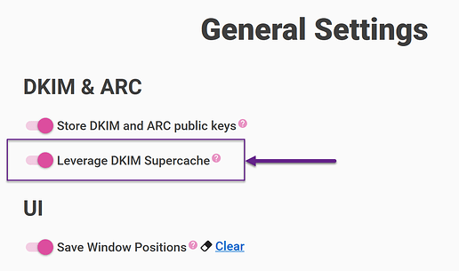 dkim-supercache